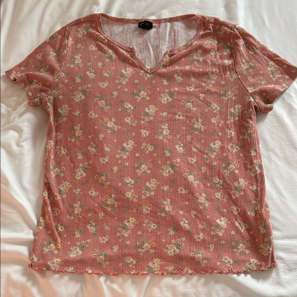 Floral Pink Top
